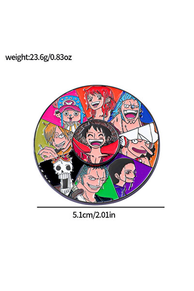 Miniso XZ2326-3 One Piece Monkey D Luffy Enamel Pins Metal Anime Brooch Backp...
