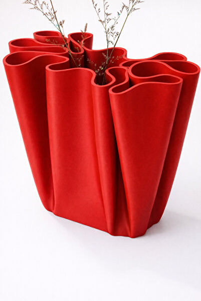 Vescarri مزهرية زخرفية بتصميم مطوي - مزهرية بتصميم عصري قابل للطي