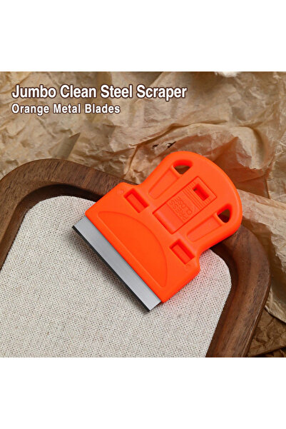 Choice Orange Metal Stainless Steel Nail Art Printing Scraper Removable Clean...