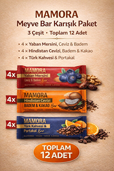 Meyve Bar Karışık Paket – 3 Çeşit | Toplam 12 Adet