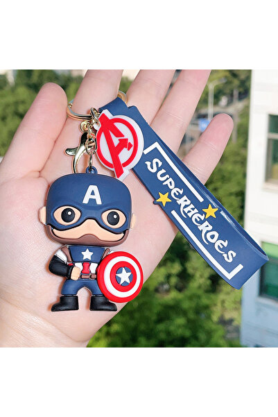 Miniso سلسلة مفاتيح شخصيات مارفل أفنجرز KC3650، تتضمن شخصيات الرجل الحديدي، ث...