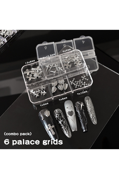 Choice Z2HJ135-02-XSH دلايات أظافر ثلاثية الأبعاد بتصميم بانك متقاطع، مصنوعة ...