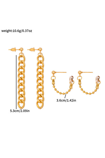 Miniso Stud Earring 2pair Gold Plated Kpop Cosplay Ear Cuffs Rumi Demon Slaye...