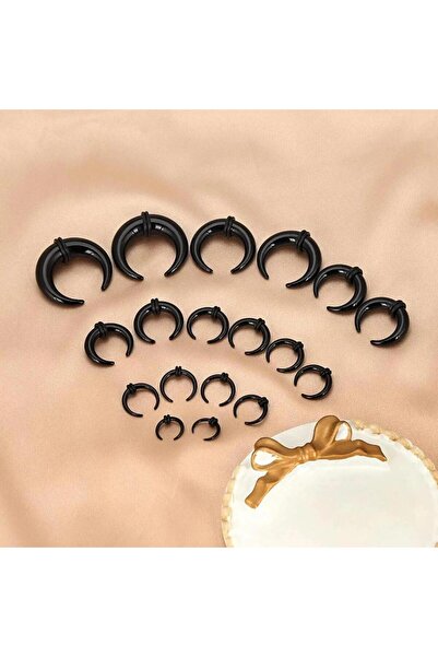 Choice Face Earrings Moon 18Pcs Acrylic Septum Pincher Tapers C Shape Buffalo...