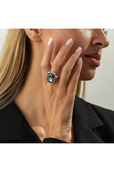 Choice Style 4 KunJoe 2026 Fashion Rhinestone Acrylic Rings Women Vintage Sim...