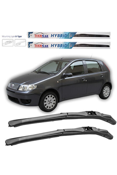 TEAMCAR Wipers Fiat Punto 5 doors (188) 1999-2010 Hybrid – Front set