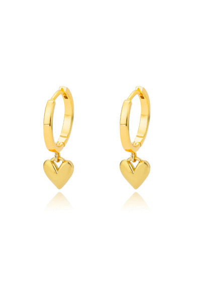 Choice Gold Stainless Steel Heart Earrings For Women Vintage Gold Color Heart...
