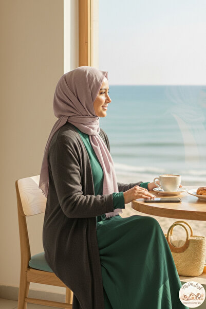 Mumulayf Bambu Kraş Şal Lila ÜTÜ ISTEMEYEN HAVA ALAN ÖZEL DOKUSU GENİŞ EBATLI...