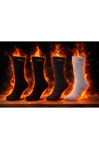 Çoraphane 4 ÇİFT DİKİŞSİZ THERMAL ÇORAP