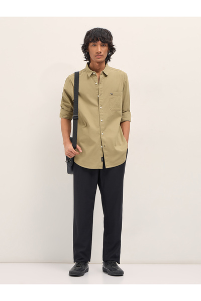 The Bear House Men's long Sleeve Shirt, breathable, soft comfort Fabric