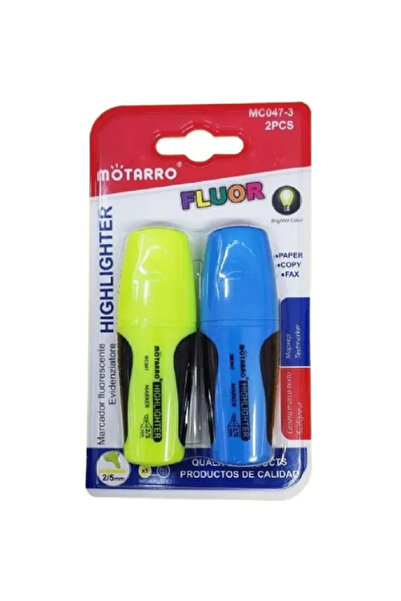 MOTARRO Highlighter Pens MC047-3, Fluorescent Marker Set, Smooth Ink, Quick D...
