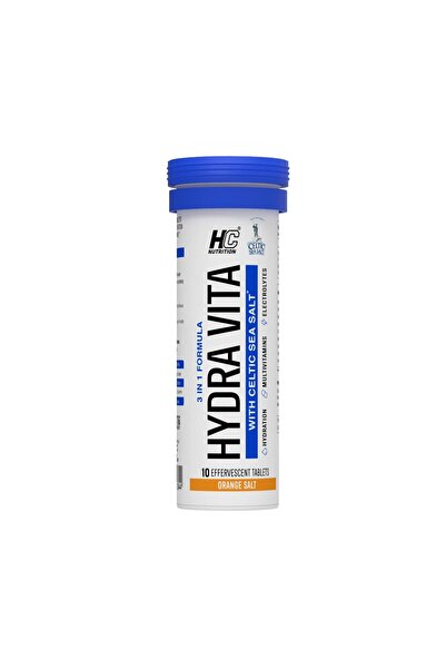 Hc أقراص هيدرا فيتا الفوارة بنكهة البرتقال (أنبوب يحتوي على 10 أقراص)