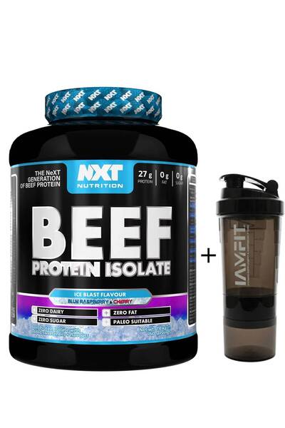 Nxt بروتين لحم بقري معزول - بنكهة توت العليق الأزرق والكرز - 60 حصة - 1.8 كجم