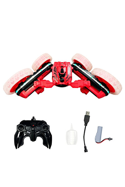 093046 - Kontrol etmesi çok keyifli Spin 360 Uzaktan Kumandalı Işıklı Stunt Araba