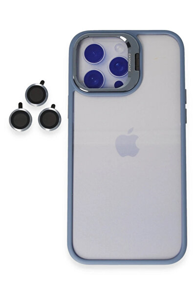 Joko غطاء حماية لهاتف آيفون 14 برو مع حامل عدسة روبلوكس - أزرق سييرا DPMAH