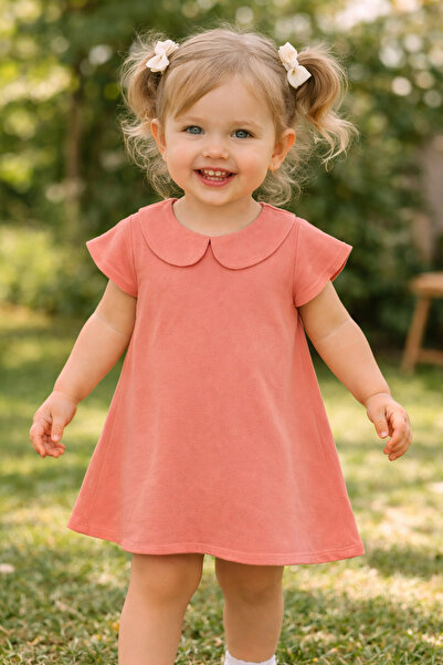 Milk & Muffin Bebe Yaka Yavruağzı Elbise