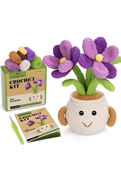 Choice3 crocus sativus MIUSIE Crochet Starter Kit Sunflower Tulip Crochet Kit...
