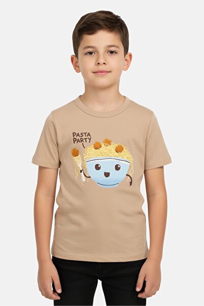 The Children's Place Kids Boy Crew Neck Short Sleeve Graphic Print T-Shirt, Tan