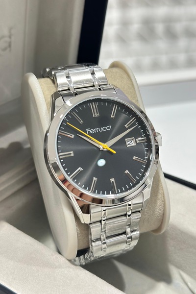 Ferrucci Çelik Kordon Su Geçirmez Garantili Erkek Kol Saati