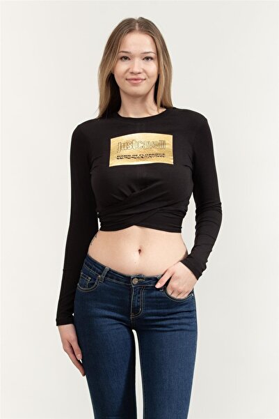 Just Cavalli Kadın Bisiklet Yaka T-Shirt