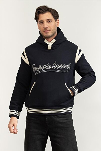 Emporio Armani Erkek Kapüşonlu Sweatshirt
