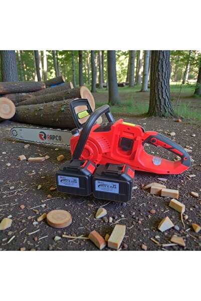 Rapco Çift Akülü Şarjlı Zincirli Ağaç Testere 36V