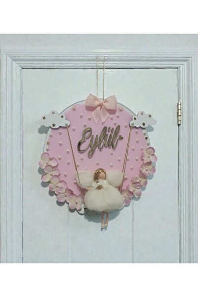 buketiket Dekoratif Keçe Peri Kızı Bebek Çocuk Odası Kapı Süsü Duvar Dekoru