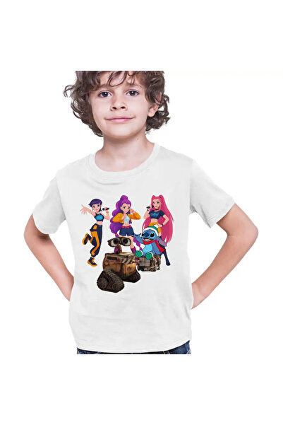 OEM Tricou Copii Baieti Wall-E Huntrix Stitch K-Pop Demon Hunters