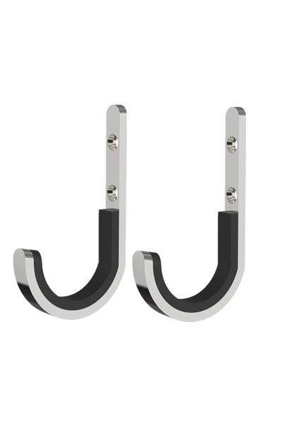 Choice5 2PCS SILVERY 1/2/4pcs Wall Mounted Storage Rack Multifunctional Metal...