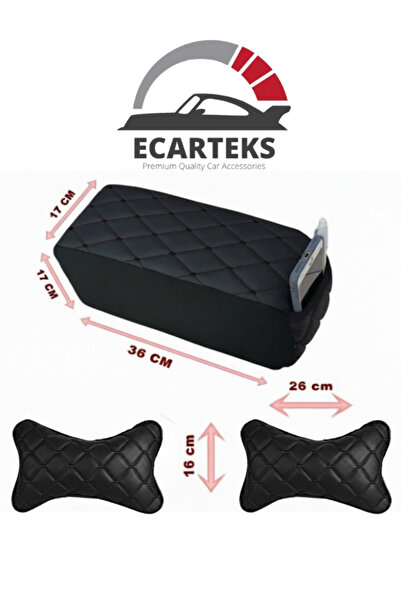 ECARTEKS PREMİUM QUALİTY CAR ACCESSORİES Ecarteks Sünger Kolçak ve Boyun Yast...