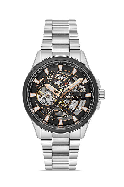 Belmond KNG1153.350 Siyah & Rose Çelik Kordon Otomatik Erkek Kol Saati