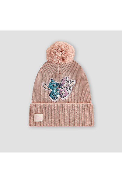 Disney قبعة شتوية مزينة بتطريز على شكل غرزة وملاك