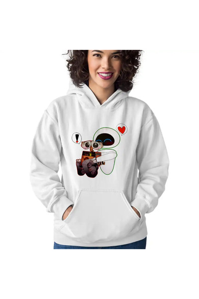 OEM Women's Hoodie Wall-E Love Eve Dragobete Valentines Day Romantic