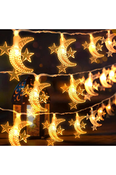 Yoawllty Ramadan Decorations , Warm White Curtain Lights 200LED 6.5x6.5ft USB...