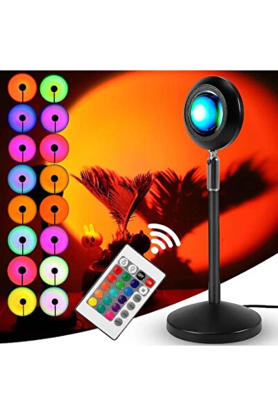 OEM Lampa cu lupa videografie si telecomanda- efecte Sunset, Rainbow, Sunrise...