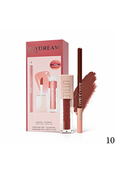 MAYDREAM My Dream Lip Gloss and Liner Set – Elegant Color and Attractive Touch