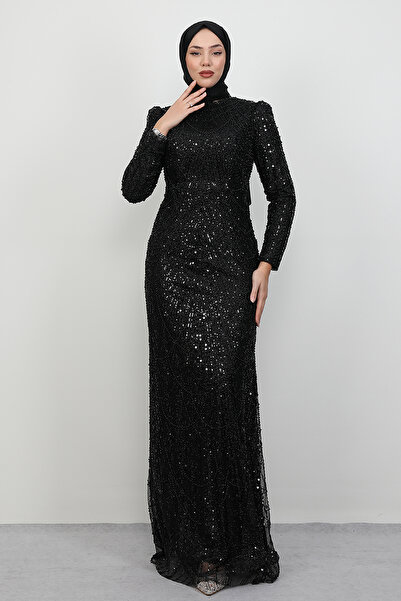 Lamia Giyim Liona Kalem Abiye Siyah