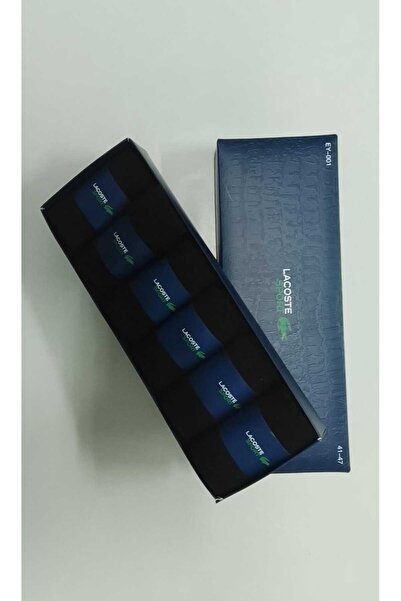 Lacoste Men's socks set, 6 pairs, black