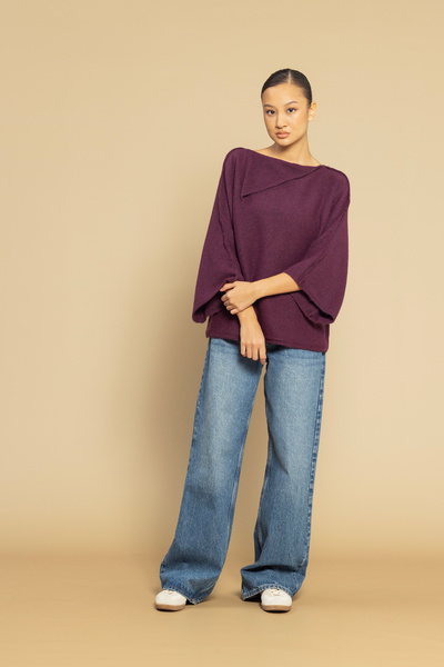 Nisan Collar detail knitted sweater