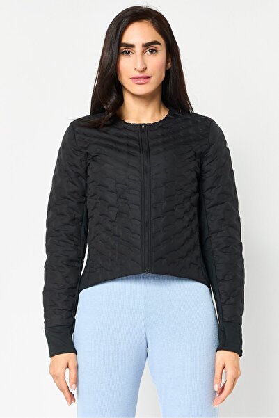 Nike Women Standard Fit Long Sleeve Running Jacket, Black