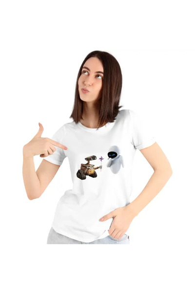 OEM Women's T-shirt Wall-E Morisca Eve Love Valentine's Day Romantic