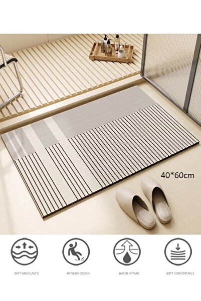 Generic Bathroom non-slip water-absorbing mat, non-slip carpet, rubber kitche...