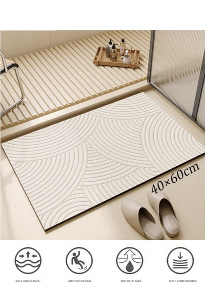 Generic Bathroom non-slip water-absorbing mat, non-slip carpet, rubber kitche...