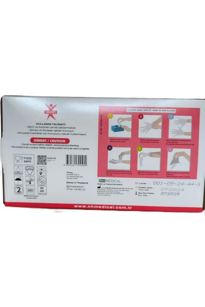 haspet lateks Haspet Powdered Latex Gloves Small 100 Pcs