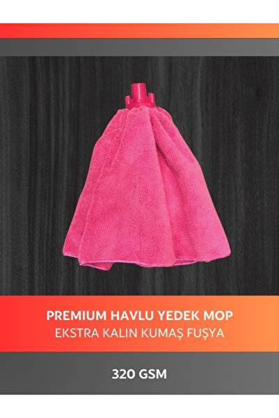 Cleanshe Premium Havlu Yedek Mop | İthal Kumaş | 320 GSM | Elle Silmiş Gibi |...