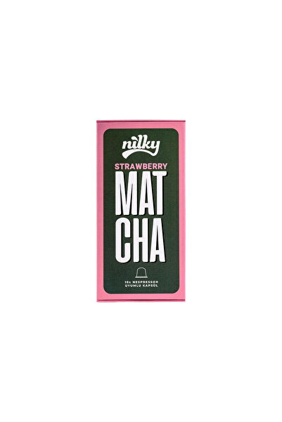 NİLKY ماتشا بالفراولة 10 كبسولات - متوافق مع نسبريسو
