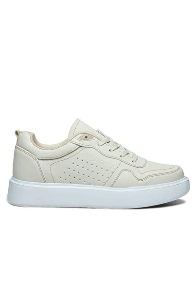 iskarpino Men's Beige Lace-Up Sneaker Sports Shoes