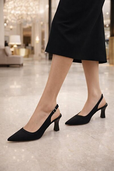 MODAONN Pantofi cu toc pentru femei, eleganti și clasici, cu vârf ascuțit