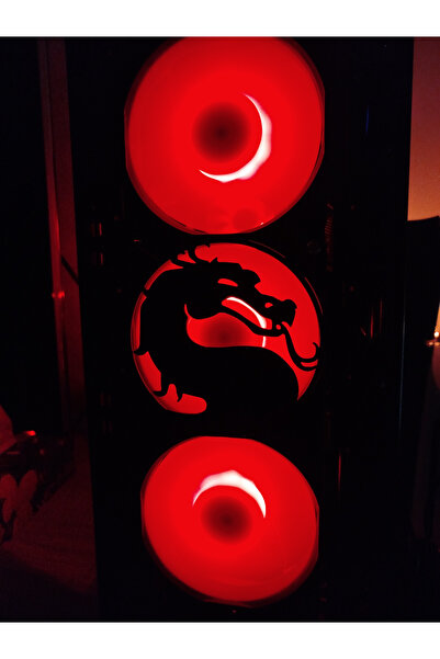 Gonulella Mortal Kombat 120x120 Mm Siyah Çerçeveli Oyun Pc Aksesuarı, Masaüst...