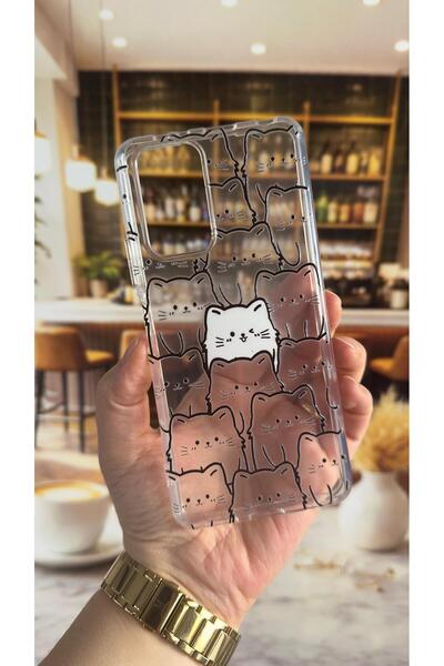 Vip Case Redmi Note 10 Pro Compatible Manycat Patterned Transparent Shock-Abs...